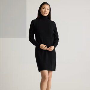 QUINCE | Black Turtleneck Sweater Dress | Small